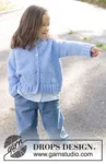 47-3 Little Cloud Blue Cardigan by DROPS Design
