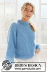 231-57 Blueberry Cream Sweater by DROPS Design