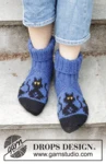 244-44 Bewitched Cat Socks by DROPS Design