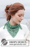 242-4 Garden Cobbles Shawl by DROPS Design