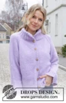 243-19 Winter Iris Cardigan by DROPS Design