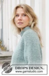 243-14 Sea Foam Sweater by DROPS Design