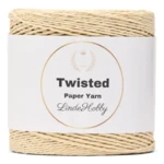 LindeHobby Twisted Paper Yarn 02 Lys beige