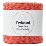 LindeHobby Twisted Paper Yarn 25 Mørk koral