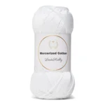 LindeHobby Mercerized Cotton 2 Hvid