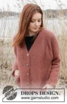 245-21 Copper River Cardigan by DROPS Design