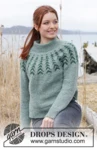 244-1 Ancient Woodlands Sweater by DROPS Design