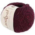 Lana Grossa Landlust Soft Tweed 180 123 Bourgogne meleret