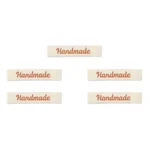LindeHobby Handmade Label, Lang Natur, bronze, Magnolia Script