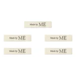 LindeHobby Made By Me Label (7 cm x 1 cm), 5 stk Gilda Display