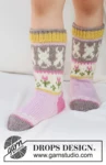 41-35 Dancing Bunny Socks by DROPS Design