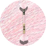 DMC Mouliné Light Effects E818 Perlemors pudder-lyserød