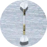 DMC Mouliné Light Effects E5200 Hvid perlemorseffekt