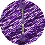 DMC Mouliné Light Effects E3837 Metallisk lilla