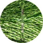 DMC Mouliné Light Effects E703 Metallisk forårsgrøn