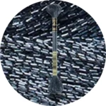 DMC Mouliné Light Effects E317 Metallisk stål