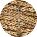 DMC Mouliné Light Effects E436 Metallisk teddybjørn