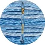 DMC Mouliné Spécial 25 Broderigarn, Farveskiftende 0093