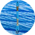 DMC Mouliné Spécial 25, Blå/Lilla nuancer 0996