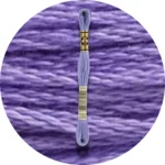 DMC Mouliné Spécial 25, Blå/Lilla nuancer 0155