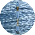 DMC Mouliné Spécial 25, Blå/Lilla nuancer 3755