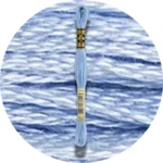 DMC Mouliné Spécial 25, Blå/Lilla nuancer 3840