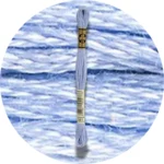 DMC Mouliné Spécial 25, Blå/Lilla nuancer 0341