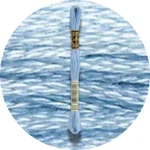 DMC Mouliné Spécial 25, Blå/Lilla nuancer 3325