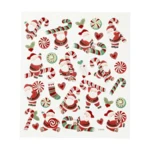Stickers, Jul, 15 x 16.5 cm, 1 ark Julemand og sukkerstok