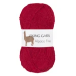 Viking Alpaca Fine 655 Mørk rød