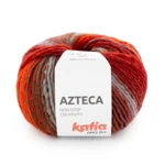 Katia Azteca 97 Rød-orange-kaki