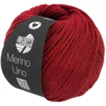 Lana Grossa Merino Uno 82 Mørkerød