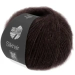 Lana Grossa Silkhair 209 Sortbrun