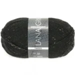 Lana Grossa Meilenweit 100 Tweed 126 Sort