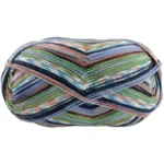 Lana Grossa Meilenweit 100 Arte 6811 Skovgrøn/Ecru/Turkis/Rust/Grøn/Musegrå/Azurblå