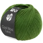 Lana Grossa Cool Wool Lace 64 Grøn