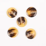 DROPS Imiteret Horn (Karamel), Knap, 18 mm (nr. 709)