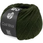 Lana Grossa Cool Wool Mélange 1495 Vadmelgrøn meleret