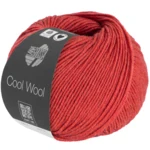 Lana Grossa Cool Wool Mélange 1428 Rød meleret