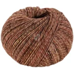 Lana Grossa Vintage Socks 1008 Gråbrun/Mørkebrun/Rosentræ meleret