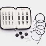 KnitPro Karbonz Special Udskiftelige Rundpindesæt, Midi, 10 cm