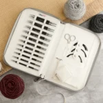 KnitPro Karbonz Normal Udskiftelige Rundpindesæt, Regal, 13 cm