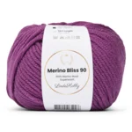LindeHobby Merino Bliss 90 32 Mørk drue