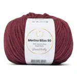 LindeHobby Merino Bliss 90 29 Mørk bordeaux