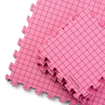 LindeHobby Blocking Måtter i Filtet Taske med 100 T-nåle, Lyserød