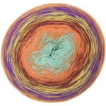 Rico Design Creative Wool Dégradé Super 6 12 Orange-grøn