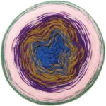 Rico Design Creative Wool Dégradé Super 6 15 Lilla-grøn