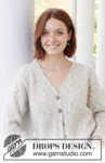 DROPS 259-32 Snowy Sparkles Cardigan by DROPS Design