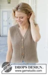 257-4 Coffee Ridge Vest by DROPS Design