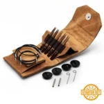 LYKKE Udskiftelige Rundpindesæt Umber, Starter Set, Tan, 9 cm